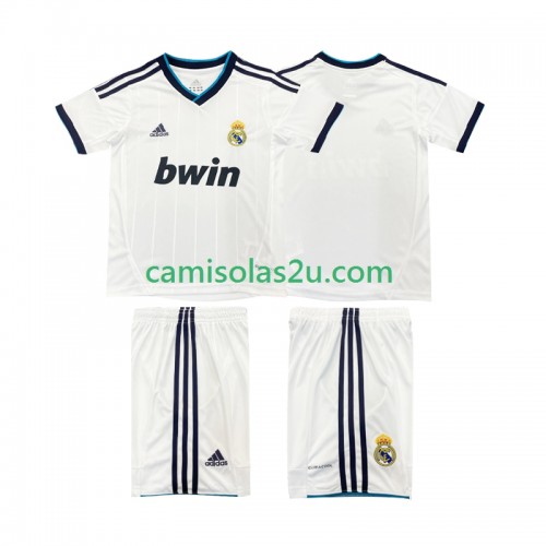 Camisolas de futebol Real Madrid 2012 2013 Retro Criança Equipamento Principal Manga Curta Camisolas de futebol Real Madrid 2012 2013 Retro Criança Equipamento Principal Manga Curta